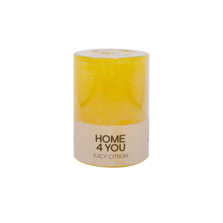 Küünal JUICY CITRON, D6.8xH9.5cm, sidrunikollane ( lõhn- laimisidrun) Küünlad Küünlad