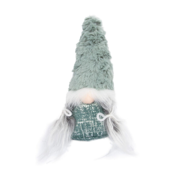 Jõulumemm GREENY, heleroheline müts, H19cm Jõulud Jõulukaunistused