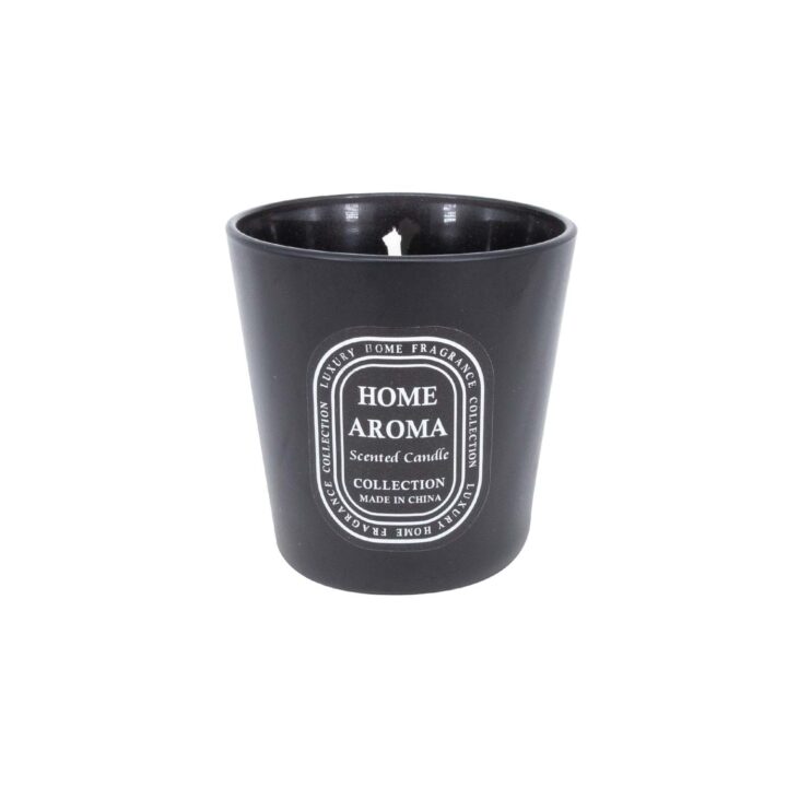 Klaasküünal HOME AROMA, H7cm, must Küünlad Küünlad