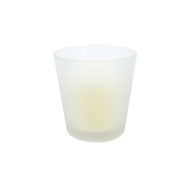 Klaasküünal HOME AROMA, H7cm, valge Küünlad Küünlad