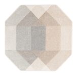 Vaip DIXIE CARVED-3, 120x120cm, hall/beež Sisustustekstiil Vaibad