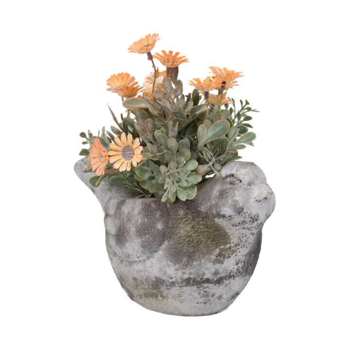 Lillepoti ümbris STONE 22×13,5xH14cm, lind Lillepotid Lillepotid
