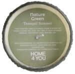 Lõhnaküünal klaasis NATURE GREEN H13cm, Tranquil Summer Küünlad Küünlad