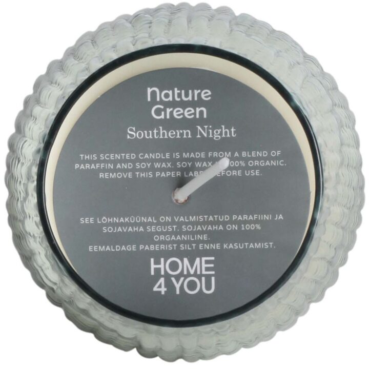 Lõhnaküünal klaasis NATURE GREEN H10,8cm, Southern Night Küünlad Küünlad