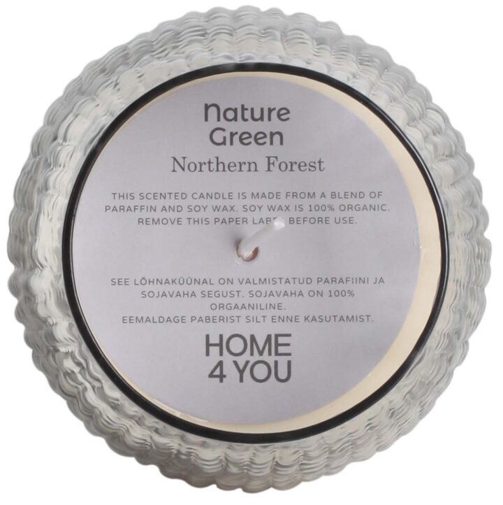 Lõhnaküünal klaasis NATURE GREEN H13,5cm, Northern Forest Küünlad Küünlad