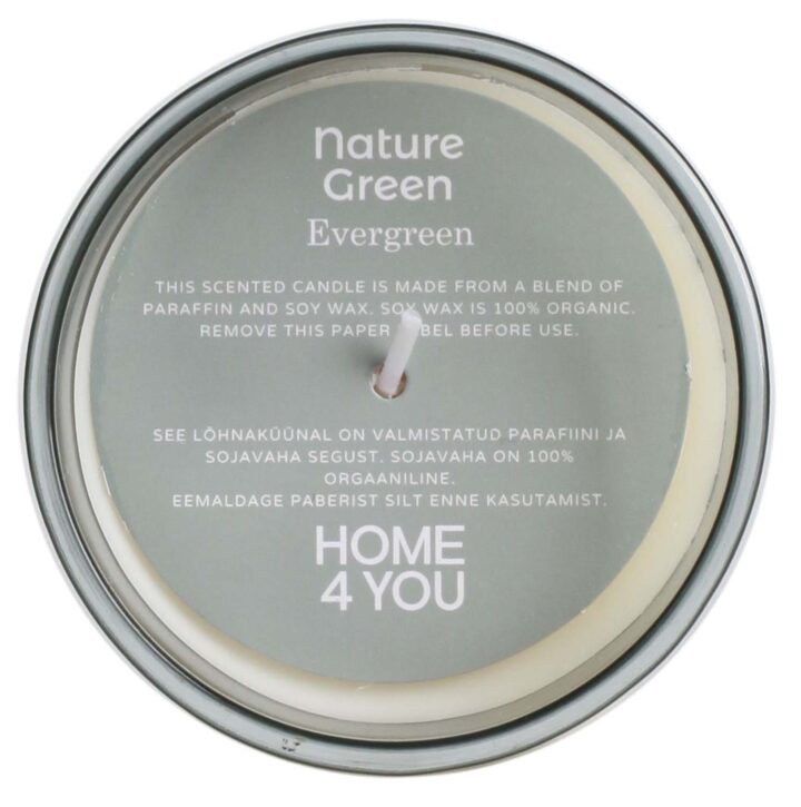 Lõhnaküünal klaasis NATURE GREEN H9,5cm, Evergreen Küünlad Küünlad