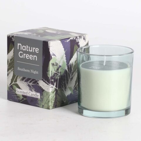 Lõhnaküünal klaasis NATURE GREEN H9,5cm, Southern Night Küünlad Küünlad
