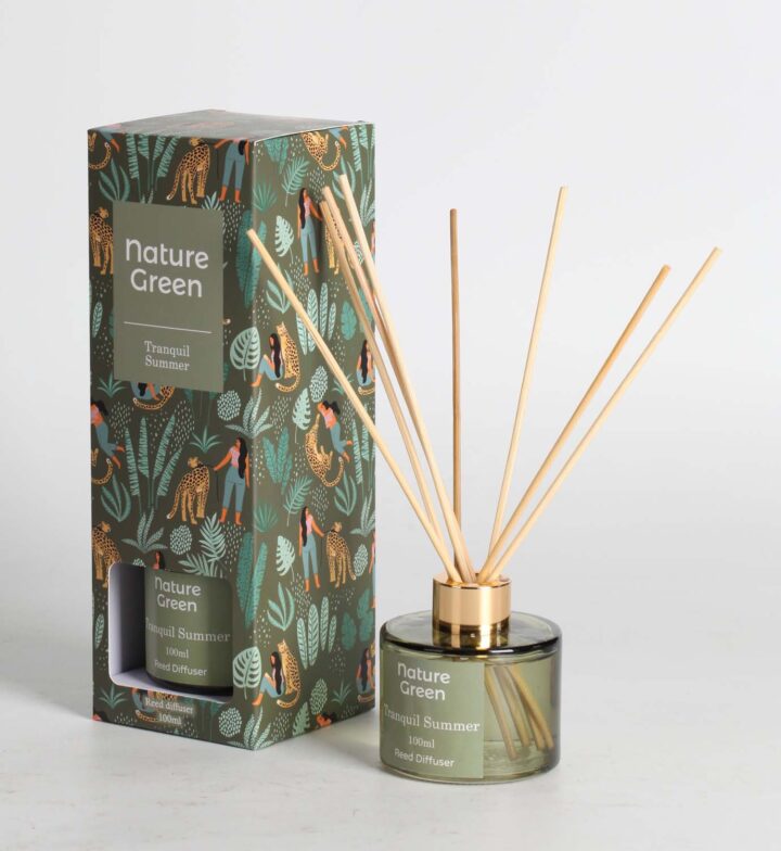 Kodulõhnastaja NATURE GREEN 100ml, Tranquil Summer Dekoratiivtooted Dekoratiivtooted