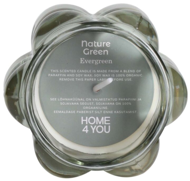 Lõhnaküünal klaasis NATURE GREEN H9,2cm, Evergreen Küünlad Küünlad