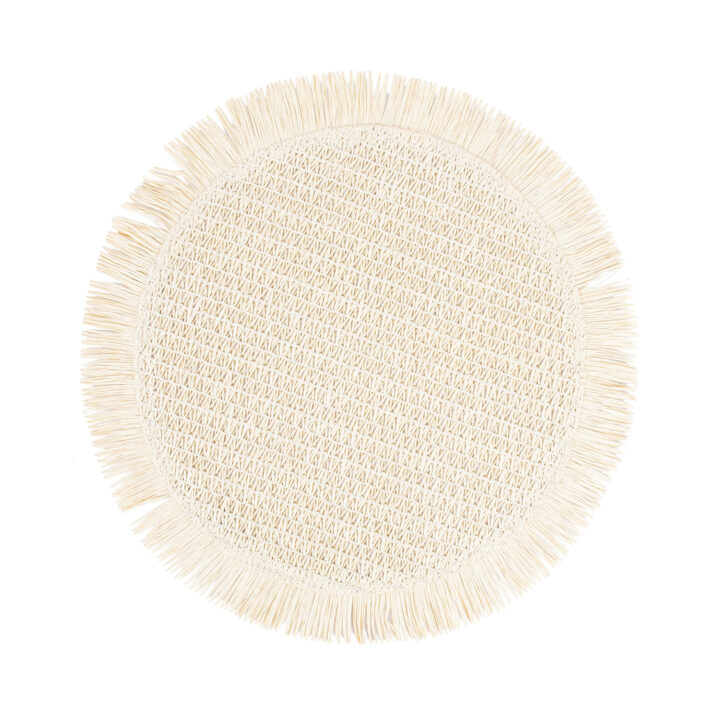 Lauamatt SUZAN D38cm jute, valge Lauamatid Lauamatid