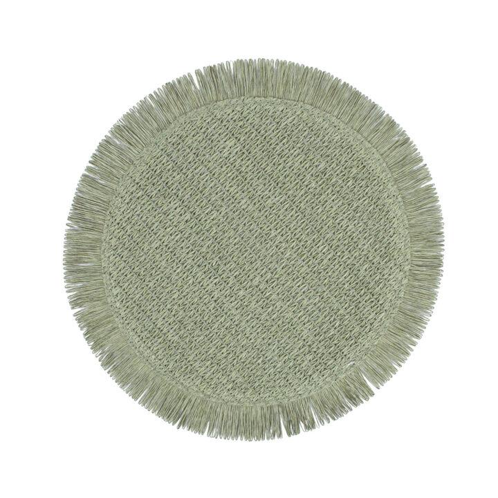 Lauamatt SUZAN D38cm jute, roheline Lauamatid Lauamatid