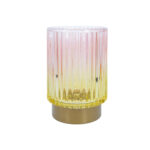 LED-küünal WINGS AMBER D8,5xH13cm roosa/kollane, taimer 6h Jõulukaunistused Jõulukaunistused