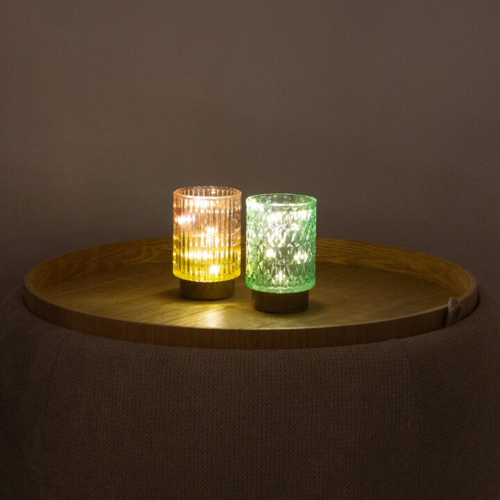 LED-küünal WINGS AMBER D8,5xH13cm mereroheline, taimer 6h Jõulukaunistused Jõulukaunistused
