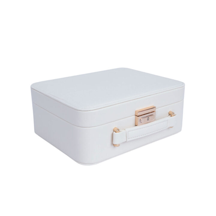 Ehtekarp SEZANE TRAVEL 23,5×18,5x9cm, valge Dekoratiivtooted