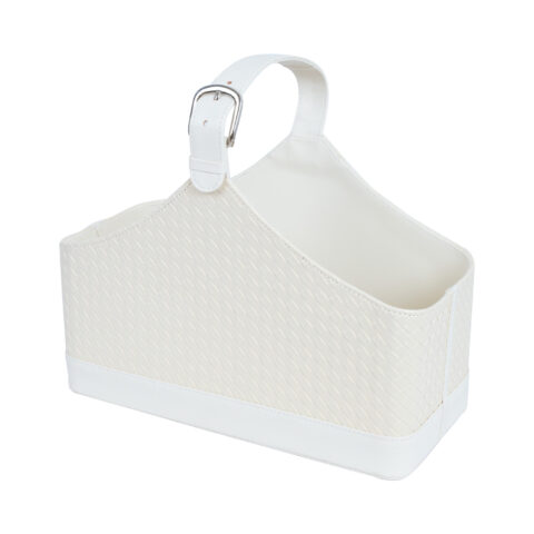 Ajalehekorv WILMA 37,5×17,5x27cm, valge Kontorimööbel