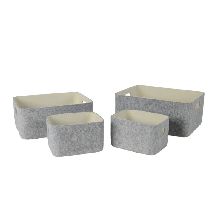 Kast LIDO FELT 36x27xH16cm, helehall vilt Esik ja Garderoob Kangast karbid