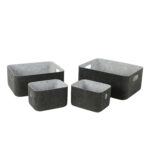 Kast LIDO FELT 33x25xH14cm, tumehall vilt Esik ja Garderoob Kangast karbid