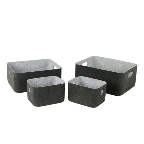 Kast LIDO FELT 33x25xH14cm, tumehall vilt Esik ja Garderoob Kangast karbid