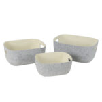 Kast LIDO POP 36x28xH16cm, helehall vilt Esik ja Garderoob Kangast karbid