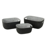Kast LIDO POP 36x28xH16cm, tumehall vilt Esik ja Garderoob Kangast karbid