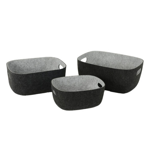 Kast LIDO POP 36x28xH16cm, tumehall vilt Esik ja Garderoob Kangast karbid