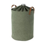 Pesukorv LIDO LEO D38xH48cm, roheline velvet Esik ja Garderoob Kangast karbid