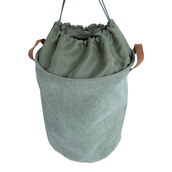 Pesukorv LIDO LEO D38xH48cm, roheline velvet Esik ja Garderoob Kangast karbid
