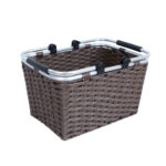 Ostukorv LIDO RIO 43x30xH24cm, tumepruun, 2 sangaga Esik ja Garderoob Korvid ja korvriiulid