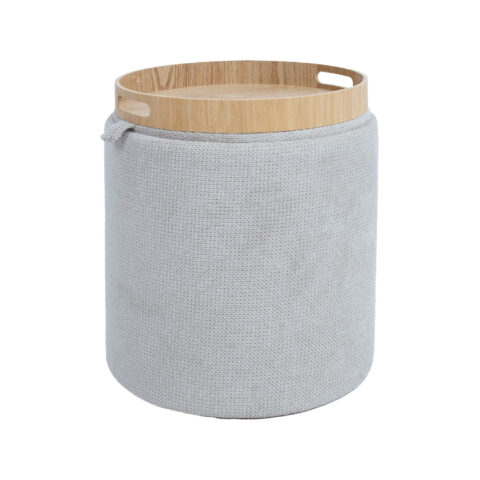 Tumba/laud HIRO D34,5xH37cm, beež, panipaigaga Elutoamööbel Tumbad, kanapeed ja kott-toolid