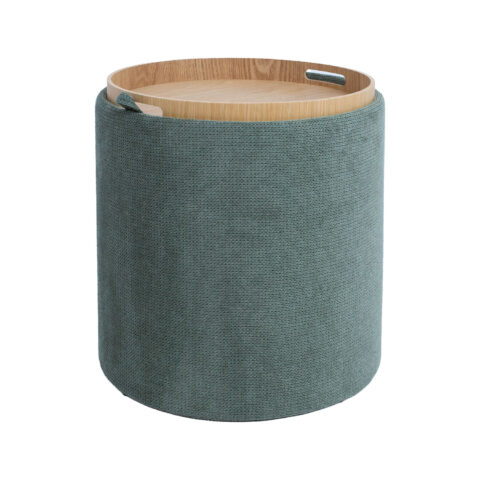 Tumba/laud HIRO D39xH44cm, roheline, panipaigaga Elutoamööbel Tumbad, kanapeed ja kott-toolid