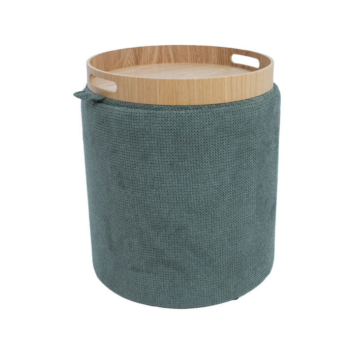 Tumba/laud HIRO D34,5xH37cm, roheline, panipaigaga Elutoamööbel Tumbad, kanapeed ja kott-toolid