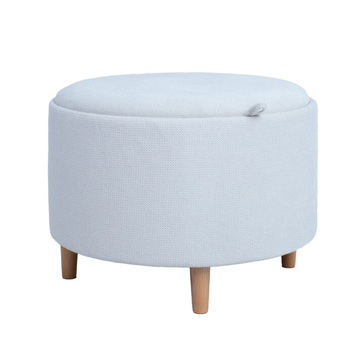 Tumba/laud HIRO D56xH42.5cm, valge, panipaigaga Elutoamööbel Tumbad, kanapeed ja kott-toolid