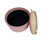Tumba/laud HIRO D56xH42.5cm, roosa, panipaigaga Elutoamööbel Tumbad, kanapeed ja kott-toolid