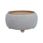 Tumba/laud HIRO D67xH38cm, beež, panipaigaga Elutoamööbel Tumbad, kanapeed ja kott-toolid