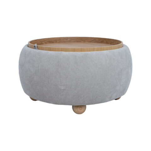 Tumba/laud HIRO D67xH38cm, beež, panipaigaga Elutoamööbel Tumbad, kanapeed ja kott-toolid