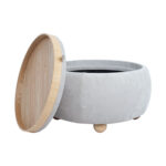 Tumba/laud HIRO D67xH38cm, beež, panipaigaga Elutoamööbel Tumbad, kanapeed ja kott-toolid