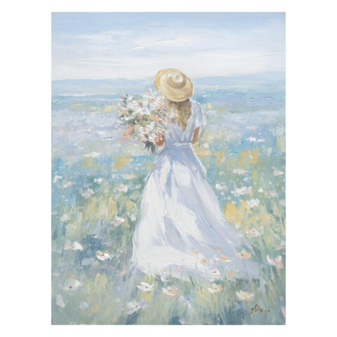 Õlimaal 90x120cm, naine aasal Maalid