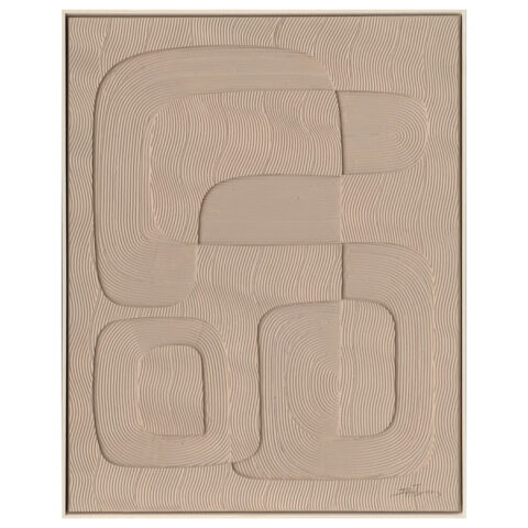 Maal raamiga 80x100cm, helepruun kujund Maalid