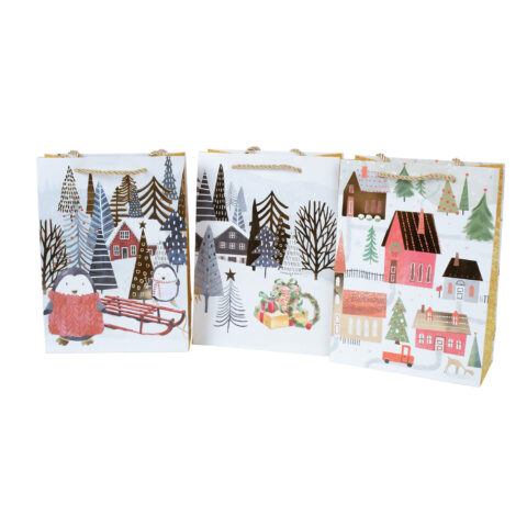 Kinkekott WONDERLAND S, 18x24x8,5cm, mix Jõulud