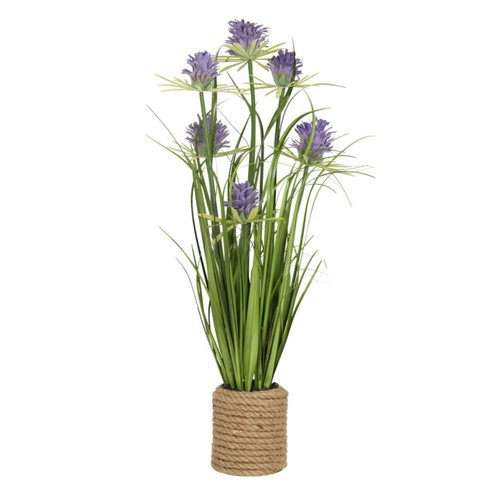 Kunstlill IN GARDEN H70cm, lilla krüsanteem, rohukõrred potis Kunstlilled ja kunsttaimed