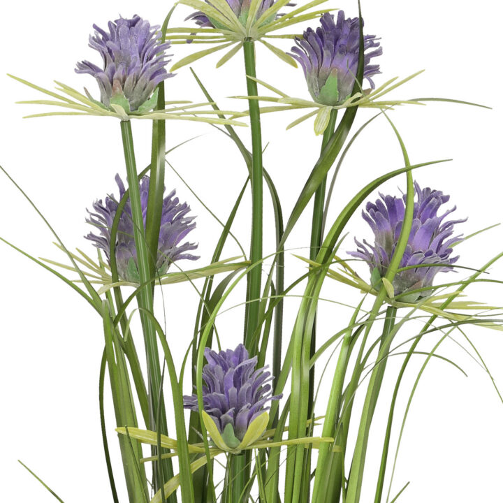 Kunstlill IN GARDEN H70cm, lilla krüsanteem, rohukõrred potis Kunstlilled ja kunsttaimed