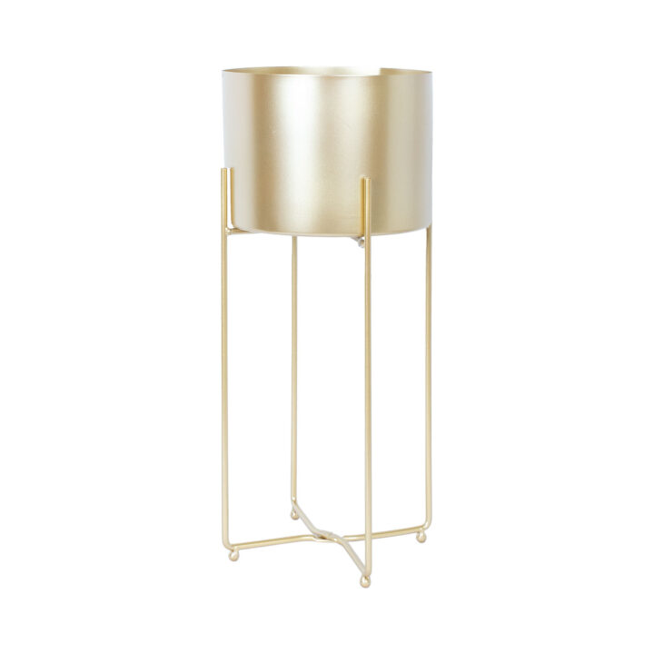 Lillepostament DEIA GOLD L 24,5×23,5xH57cm, kuldne Lillepostamendid