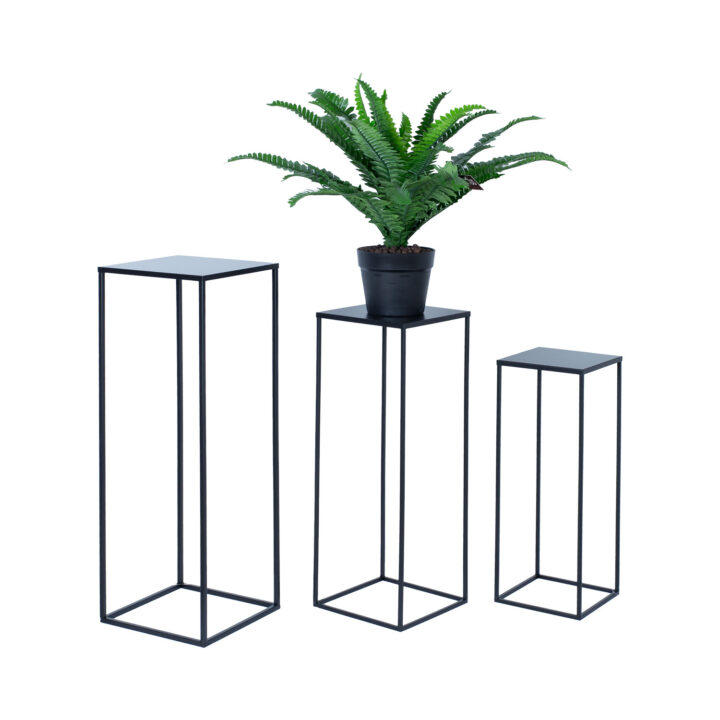 Lillepostament DEIA CHI M 22x22xH60cm, must Lillepostamendid