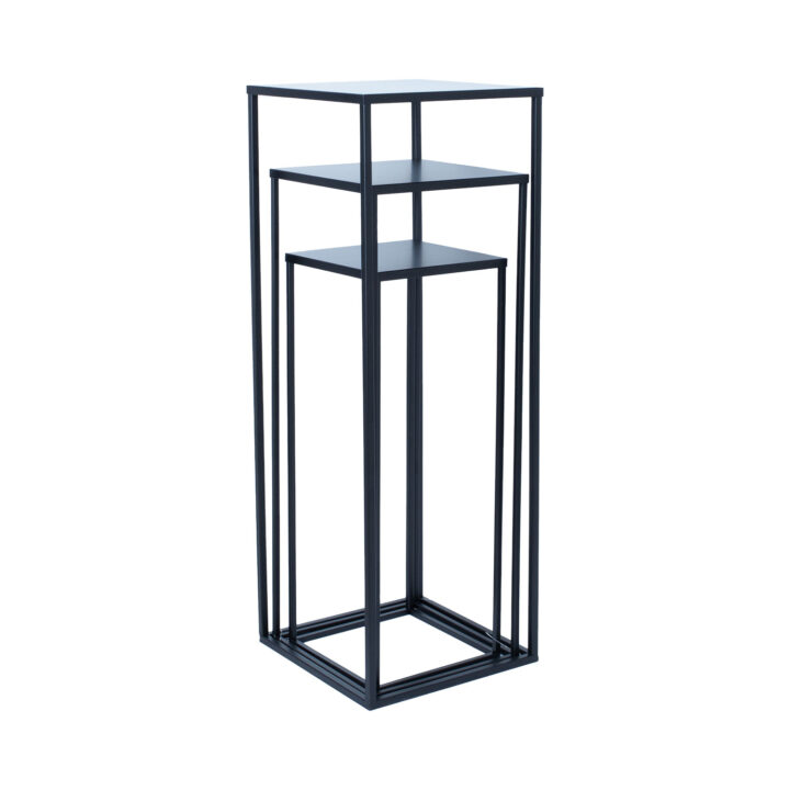 Lillepostament DEIA CHI M 22x22xH60cm, must Lillepostamendid