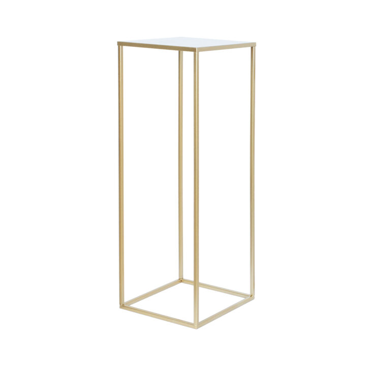 Lillepostament DEIA CHE L 25x25xH70cm, kuldne Lillepostamendid