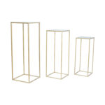 Lillepostament DEIA CHE M 22x22xH60cm, kuldne Lillepostamendid