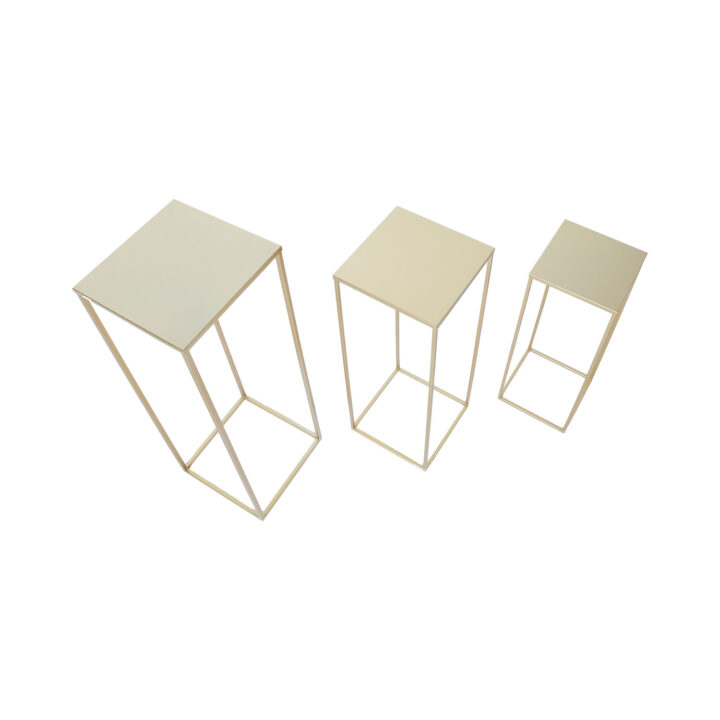 Lillepostament DEIA CHE M 22x22xH60cm, kuldne Lillepostamendid