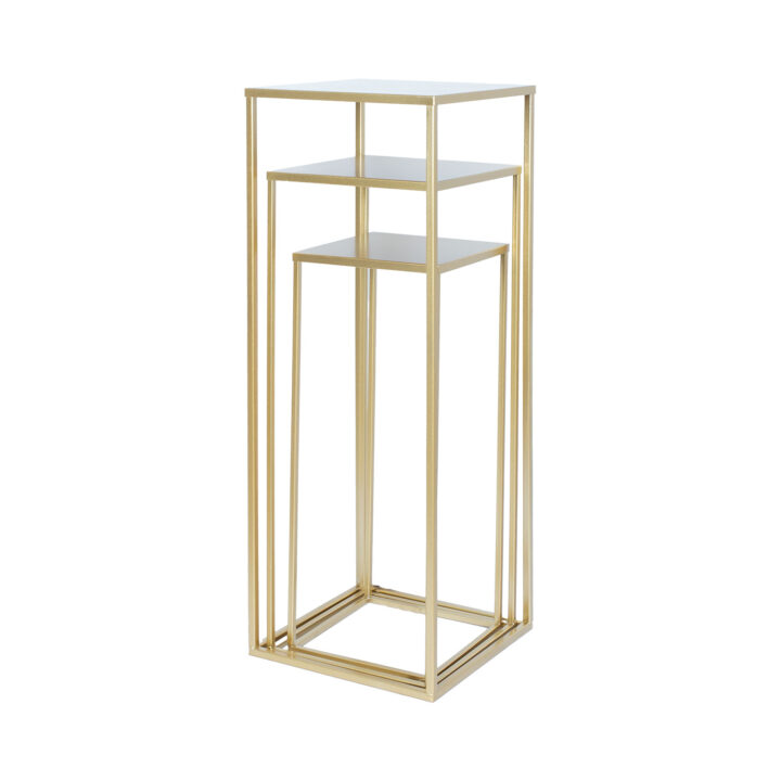 Lillepostament DEIA CHE M 22x22xH60cm, kuldne Lillepostamendid