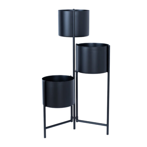 Lillepostament DEIA TRIO 23×22,5xH75,5cm, must Lillepostamendid