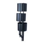 Lillepostament DEIA TRIO 23×22,5xH75,5cm, must Lillepostamendid